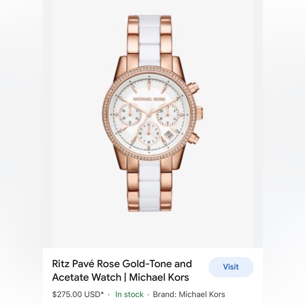 Rose gold Michael Kors Watch